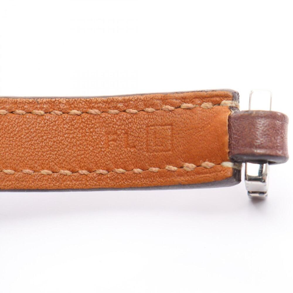 Hermes Rivale Double Tour Bracelet, Leather, Women's, Brown - Picture 5 of 8